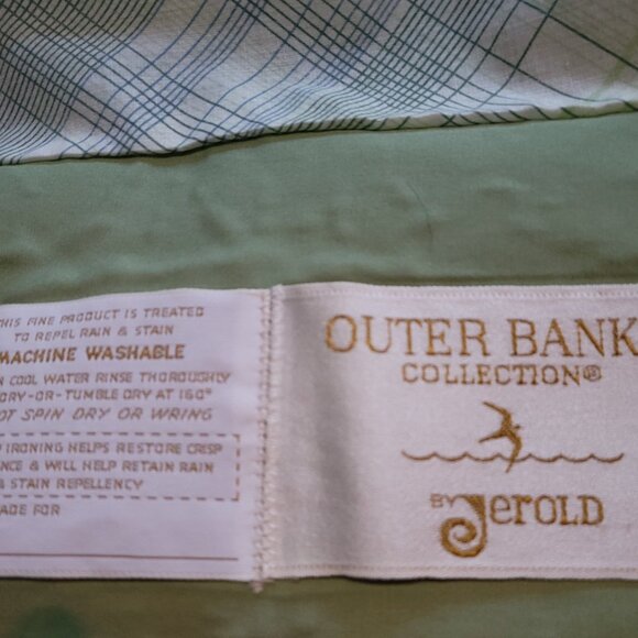 Outer Banks by Jerold Collection Vintage Light Green Womens Raincoat Trench - Picture 4 of 5